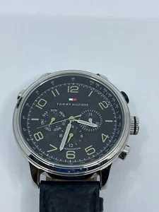 Tommy Hilfiger Herrenuhr TH.145.1.14.1053 Quarz Multifunktion schwarzes Ziffernblatt Stai - Bild 1 von 10