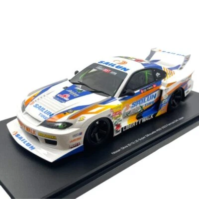 Modellino Auto Top Speed Model 1/18 Nissan Silvia S15 Liberty Walk 2023 Formu... - Immagine 1 di 4