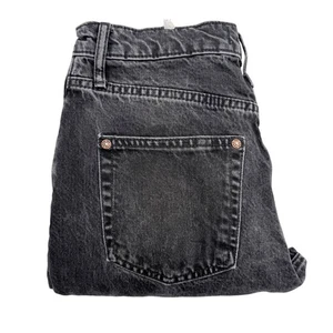 Pantalones de mezclilla negros Free People We The Free holgados tiro alto boyfriend talla 26 - Imagen 1 de 9