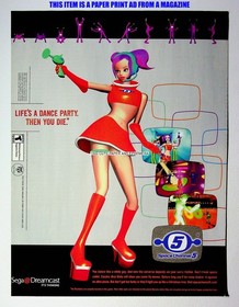 Space Channel 5 Sega Dreamcast 2000 Trade Print Magazine Ad Poster ADVERT