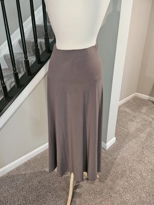 Falda cintura elástica fluida larga topo/gris Valentina Signa (talla única) Foto 1 de 4