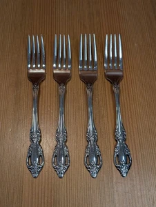 Menge 4 Oneida Raphael Edelstahl 7,25" Tafelgabeln Gabel Set USA - Sehr guter Zustand - Bild 1 von 7