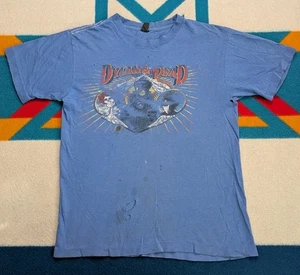 Vintage Grateful Dead & Bob Dylan Shirt Single Stitch Alone & Together Tour M/L - Picture 1 of 10