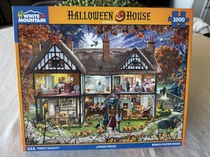White Mountain Puzzle HALLOWEEN HAUS komplett/sauber Steve knackig 1000 Teile - Bild 1 von 3