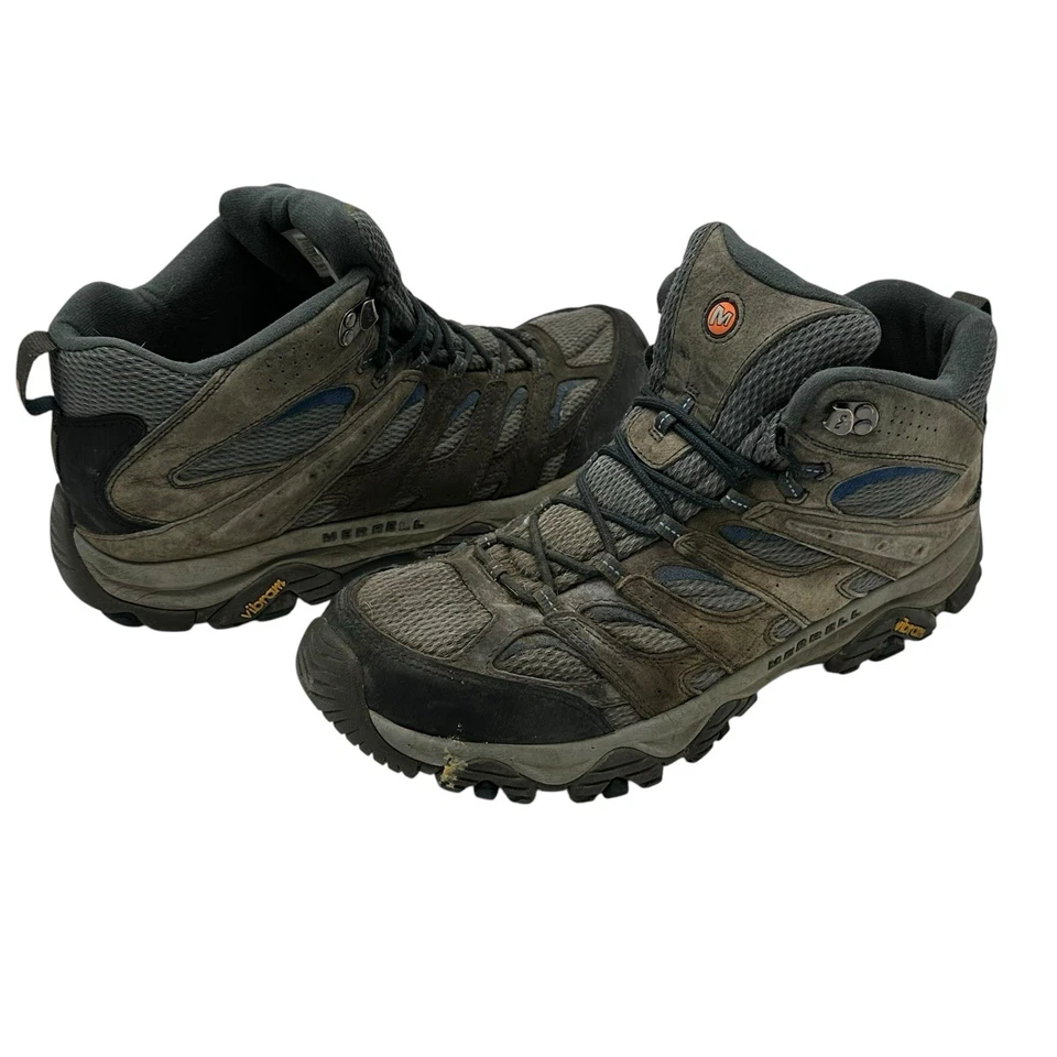Merrell Moab 3 Mid Hiking Boots J035865W Mens Size 13W 13 Wide Granite Gray Blue - Image 1 of 4