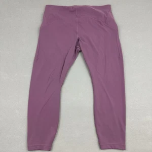 Lululemon Pants Women 16 Vintage Plum Instill High Rise Tight Pocket Athleisure - Picture 1 of 9