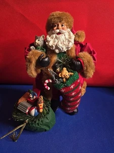 Kirkland Tela Maché Papá Noel con Bolsa de Juguetes Decoración de Navidad 10.5" B07 - Imagen 1 de 10