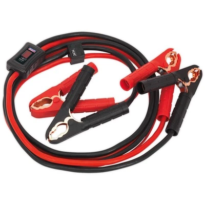 Sealey Booster Cables 25mm² x 3.5m CCA 600A + Electronics Protection - Image 1 of 2
