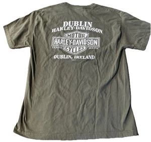 Dublin Harley Davidson Dublin, Ireland 2022 Men’s Size Large Green - Picture 1 of 7