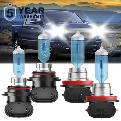 Kit de bombilla halógena de haz alto/bajo blanco brillante para Ram 5500 2011-2022 Foto 1 de 4