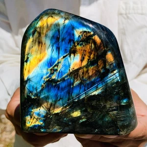 2.51LB Natural Labradorite Quartz Crystal Freeform Mineral Specimen Healing - Picture 1 of 10