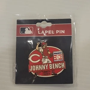 Prendedor del Salón de la Fama del Béisbol Johnny Bench Grupo de Especialidades Profesionales Rojos de Cincinnati - Imagen 1 de 2