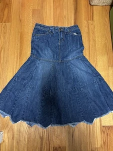 Girls Squeeze long jeans Skirt Denim size 10/12 - Picture 1 of 3