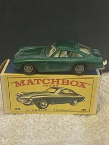 Matchbox Lesney Vintage Ferrari Berlinetta #75 Green w/ Hitch in Original Box - Picture 1 of 4