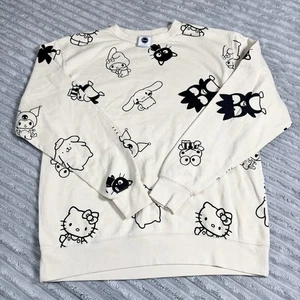 Maglione-maglione girocollo Sanrio Hello Kitty & Friends taglia M nuovo senza etichette - Foto 1 di 8