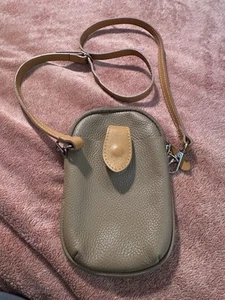 Divina Firenze Pebbled Leather Camel Color Cross Body Bag Purse Italy - Picture 1 of 7