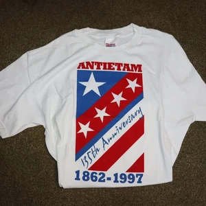 VINTAGE 1997 Battle of Antietam CSA & USA American Civil War themed t-shirt XL - Picture 1 of 2