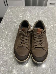 Ecco 44 Men's Sz 10 Shoes Brown Leather Comfort Spikeless Golf Cleats - Picture 1 of 6