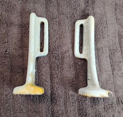 Suportes antigos de suporte de pia de porcelana de ferro fundido prateleira branca para banheiro - Imagem 1 de 4