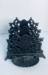 Porta lettere stile vittoriano bronzo ottone vintage - Foto 1 di 3