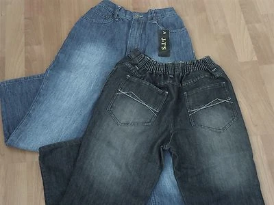 JT'S OR GARY'S GENEROUS FITS GENEROUS FIT BOYS JEANS - FROM AGE 9 UPTO 42" WAIST - NORMAL OR BLACK DENIM