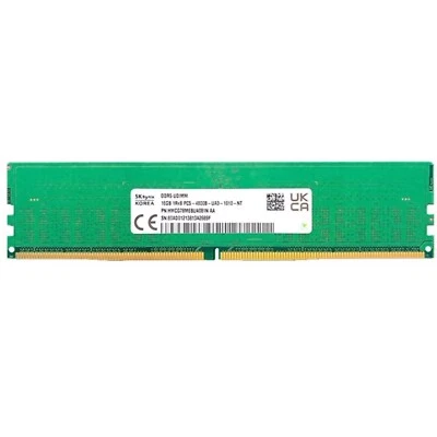 Hynix DDR5 16GB 4800MHz PC5-38400 288-Pins 1RX8 1.1V UDIMM Desktop Memory Ram - Image 1 of 4