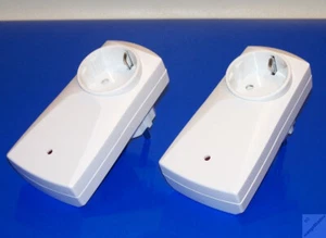 2x düwi Funk Steckdose B402A Zwischenstecker ABCD weiß - Smarthome _b9 - Bild 1 von 8