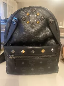 MCM Rucksack Tasche Bag small-medium black schwarz Gebraucht - Bild 1 von 4