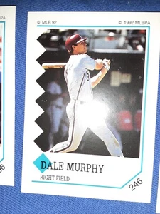 1992 Panini Sticker #246 Dale Murphy PACK PULL FREE SHIPPING MVP HOF MLB BRAVES - Picture 1 of 1