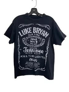 Camiseta para hombre Luke Bryan 2016 gira "Kill The Lights" talla pequeña - Imagen 1 de 4