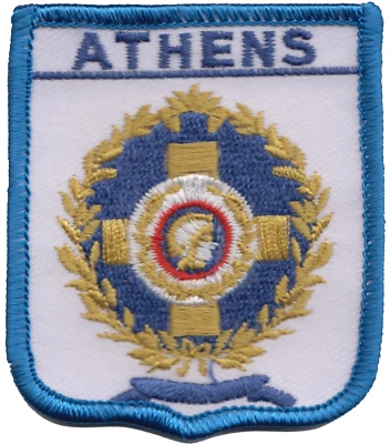 Greece Athens City Seal Shield Embroidered Patch - Image 1 of 3