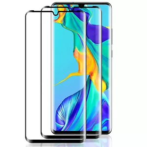 Full Glue Hartglas Displayschutzfolie Cover für Huawei P30 Pro P40 Pro - Bild 1 von 4