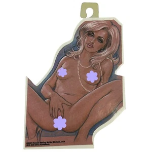 Mujer Desnuda Grande 6” Pegatina Arte Sexy Pin Up Calcomanía Garaje Caja de Herramientas Casco De Colección - Imagen 1 de 2