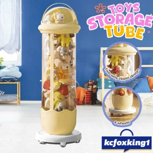 Kids Toys Storage Tube Box Stuffed Animal Plush Doll Display Organizer Bucket - Picture 1 of 8