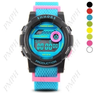 Kinder Digital Mode Sport Armbanduhr mit B.Light Stoppuhr Kalender & Alarm - Bild 1 von 17