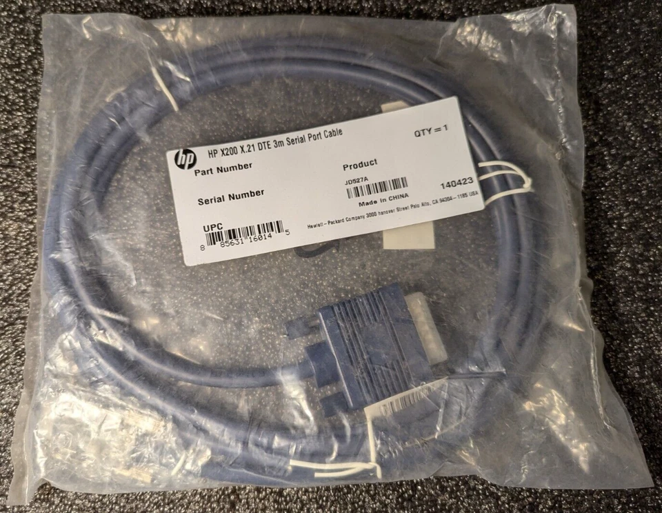 *NEW* HP JD527A X200 X.21 DTE 3m  Serial Port Cable - Image 1 of 4