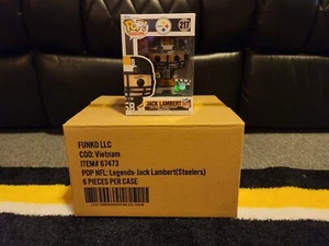 Full case 6 pieces Funko POP! NFL Legend Pittsburgh Steelers Jack Lambert Figure - Picture 1 of 4