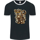 Steampunk Cat Mens Ringer T-Shirt FotL