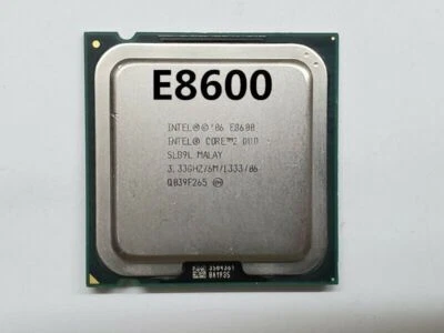 Intel Core 2 Duo E8600 SLB9L 3.33GHz 6M 1333 MHz Socket LGA775 Processor CPU - Image 1 of 2