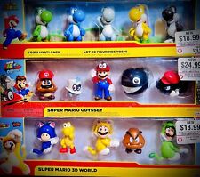 Jakks Super Mario 2.5” Figurines 15-piece Lot Yoshi, Odyssey, & 3-D World NIB