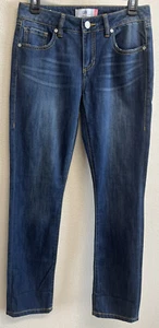Cabi The Straight Leg Jeans Women's Size 4 Mid Rise Style 5166 Med Wash - Picture 1 of 7