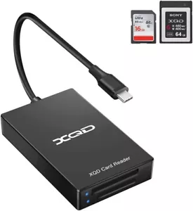 USB 3.0 XQD/SD 2 in 1 Card Reader, Sony XQD Memory Card Reader 5Gpbs Super Speed - Picture 1 of 7
