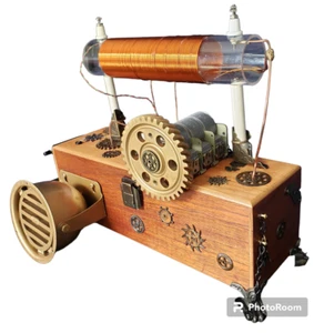 Crystal Radio Hochempfindliche Strahlungsresonanz Steampunk. Oldtimer Teile 30er Jahre - Bild 1 von 10