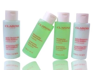 4-Pcs Clarins Invigorating Shine Shampoo & Conditioner Set 2oz Travel Size Bulk - Picture 1 of 7