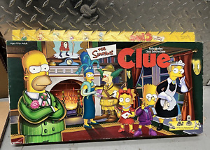 The Simpsons CLUE Board Game 1st Edition 2000 Hasbro / Parker Brothers