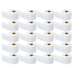 20Rolls 14000 2-up Address Labels 1-1/8" x 3-1/2" for Dymo 30253 LabelWriter 450 - Picture 1 of 19