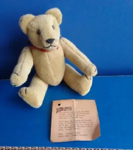 OSO DE PELUCHE JAN HAGARA "EDWARD THEODORE" PARA MUÑECA CHRISTINA - ETIQUETA FIRMADA - Imagen 1 de 7