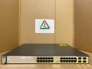 Cisco 3750G-24PS-S Gigabit Switch with IOS 15 Cisco WS-C3750G-24PS-S (Inc VAT) - Picture 1 of 6