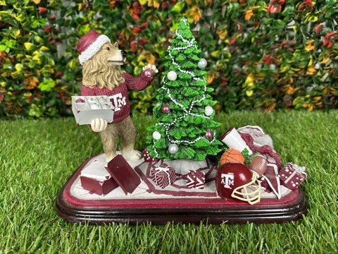 Texas A&M Aggies Christmas Mascot Tree-Trimmer Figurine NCAA College Treasures Cover