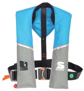 Autom. Rettungsweste Secumar Ultra 170 Harness ocean/hellgrau/orange /Restposten - Bild 1 von 2